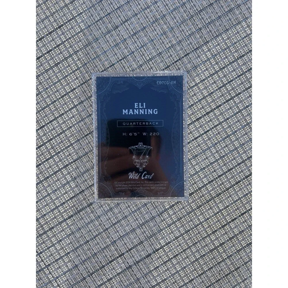 1/4 ELI MANNING 2024 Wild Card 7 Card Studs Holo New York Giants